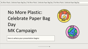No More Plastic: 종이 봉투의 날 기념 - MK 캠페인