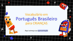 Kosakata Bahasa Portugis Brasil untuk Pra-K