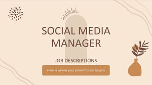 Descrizioni del lavoro di Social Media Manager