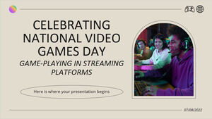 Akış Platformlarında Oynama Ulusal Video Oyunları Günü Kutlaması