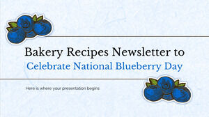 慶祝國家藍莓日的烘焙食譜通訊