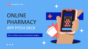 Aplicación de farmacia en línea Pitch Deck Business