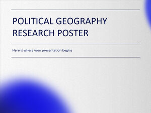 정치 지리학 연구 포스터