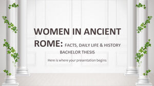Le donne nell'antica Roma: fatti, vita quotidiana e storia - Tesi di laurea