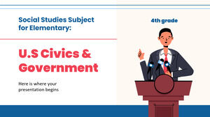 Materia di studi sociali per la scuola elementare - 4a elementare: educazione civica e governo degli Stati Uniti