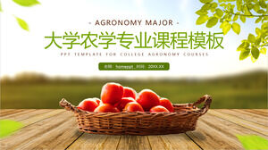 PPT template for university agronomy course courseware