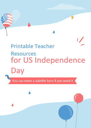 Risorse per insegnanti stampabili per il Giorno dell'Indipendenza degli Stati Uniti