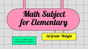Математический предмет для начальной школы - 1 класс: Вес