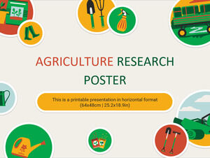 농업 연구 포스터