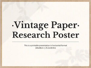 Vintage-Papier-Forschungsplakat