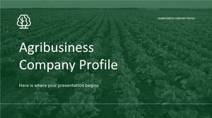 기업식 농업 회사 프로필