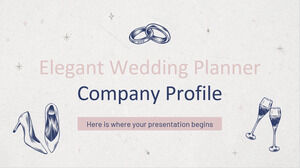 ملف تعريف شركة مخطط الزفاف الأنيق