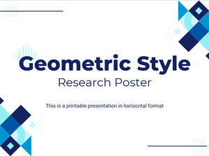 Плакат исследования геометрического стиля