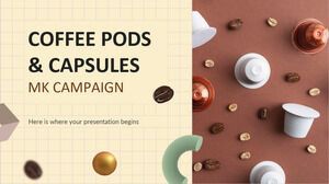 Campanha MK de cápsulas e pastilhas de café