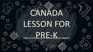 Leçon du Canada pour le pré-K