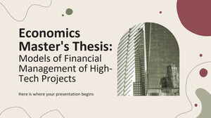 Tesi di Laurea Magistrale in Economia: Modelli di Gestione Finanziaria di Progetti High-Tech
