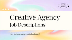 Descriptions de poste des agences créatives