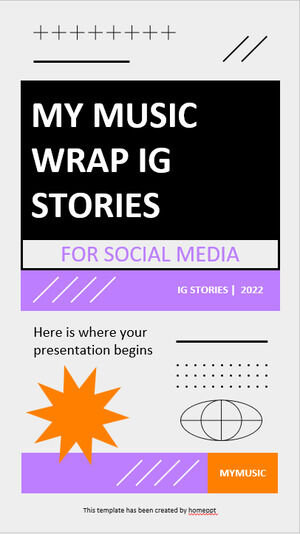 My Music Wrap Historias de IG para redes sociales