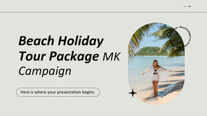 Strandurlaubs-Tourpaket MK-Kampagne