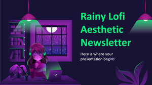 Newsletter estetica Rainy Lofi