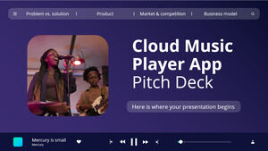 Pitch Deck der Cloud Music Player-App