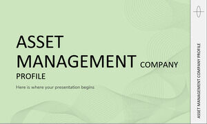 Profil de la société de gestion d'actifs