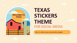 Texas-Aufkleber-Theme für soziale Medien