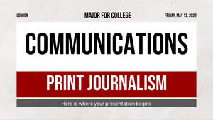 Communications Major for College: Print Journalism
