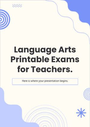 Examene imprimabile de arte lingvistice pentru profesori