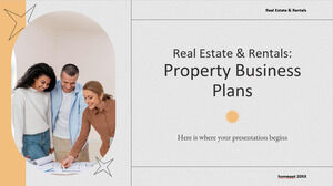 Immobilier et locations : plans d'affaires immobiliers