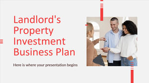 Planul de afaceri al proprietarului de investiții imobiliare