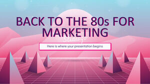Kembali ke tahun 80-an untuk Pemasaran