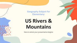Materia de geografía para primaria: ríos y montañas de EE. UU.