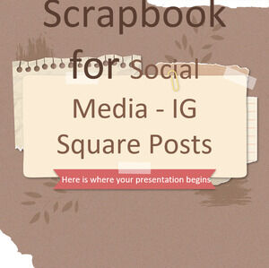 Scrapbook vintage per social media - IG Square Posts