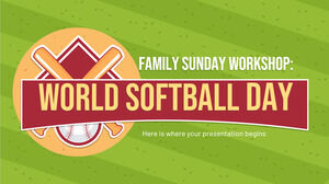 Workshop domenicale in famiglia: Giornata mondiale del softball