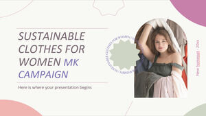 MK-Kampagne für nachhaltige Kleidung für Frauen