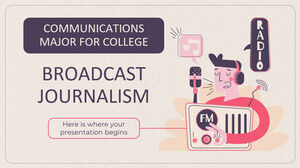 Specializare în Comunicare pentru Facultate: Jurnalism de difuzare