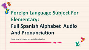 Subjek Bahasa Asing untuk Dasar: Alfabet Spanyol Penuh - Audio dan Pengucapan