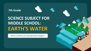 Materia de ciencias para la escuela intermedia - 7.º grado: el agua de la Tierra