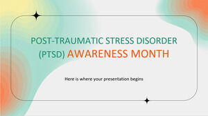 Mois de sensibilisation au trouble de stress post-traumatique (TSPT)