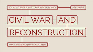 Sozialkundefach für die Mittelschule – 8. Klasse: Bürgerkrieg und Wiederaufbau