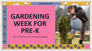 Semana de Jardinería para Pre-K