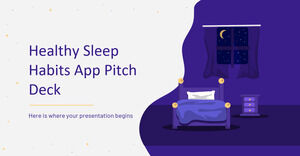 Презентация приложения Healthy Sleep Habits