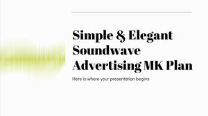 خطة MK بسيطة وأنيقة للإعلان Soundwave