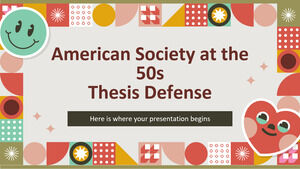 Société américaine dans les années 50 - Soutenance de thèse