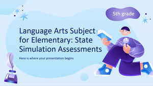 مادة فنون اللغة للصف الخامس الابتدائي: تقييمات محاكاة الدولة