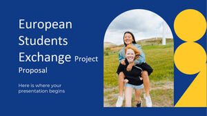 Vorschlag für ein europäisches Studentenaustauschprojekt