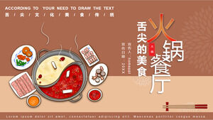 Cartoon Hot Pot Ingredienti e Mandarin Duck Pot Sfondo Hot Pot Ristorante Modello PPT Download