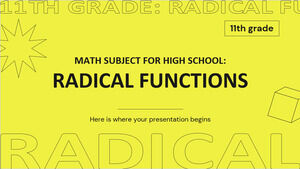 Math Subject for High School - 11th Grade: Radical Functions