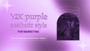 Estilo estético púrpura Y2K para marketing